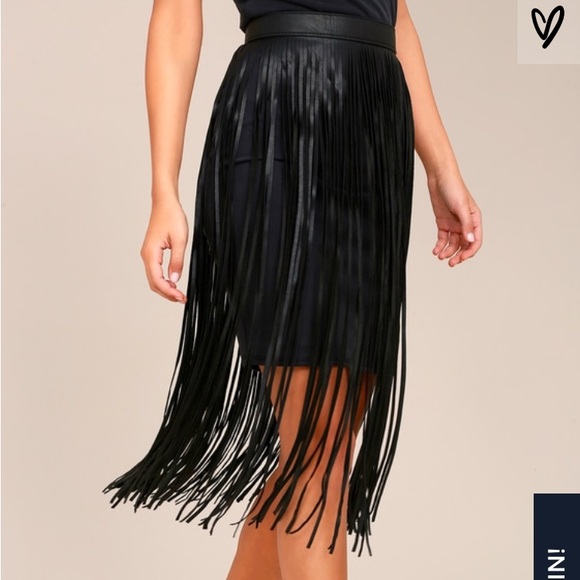 Unique Black Fringe Stlyish Belt main image 4